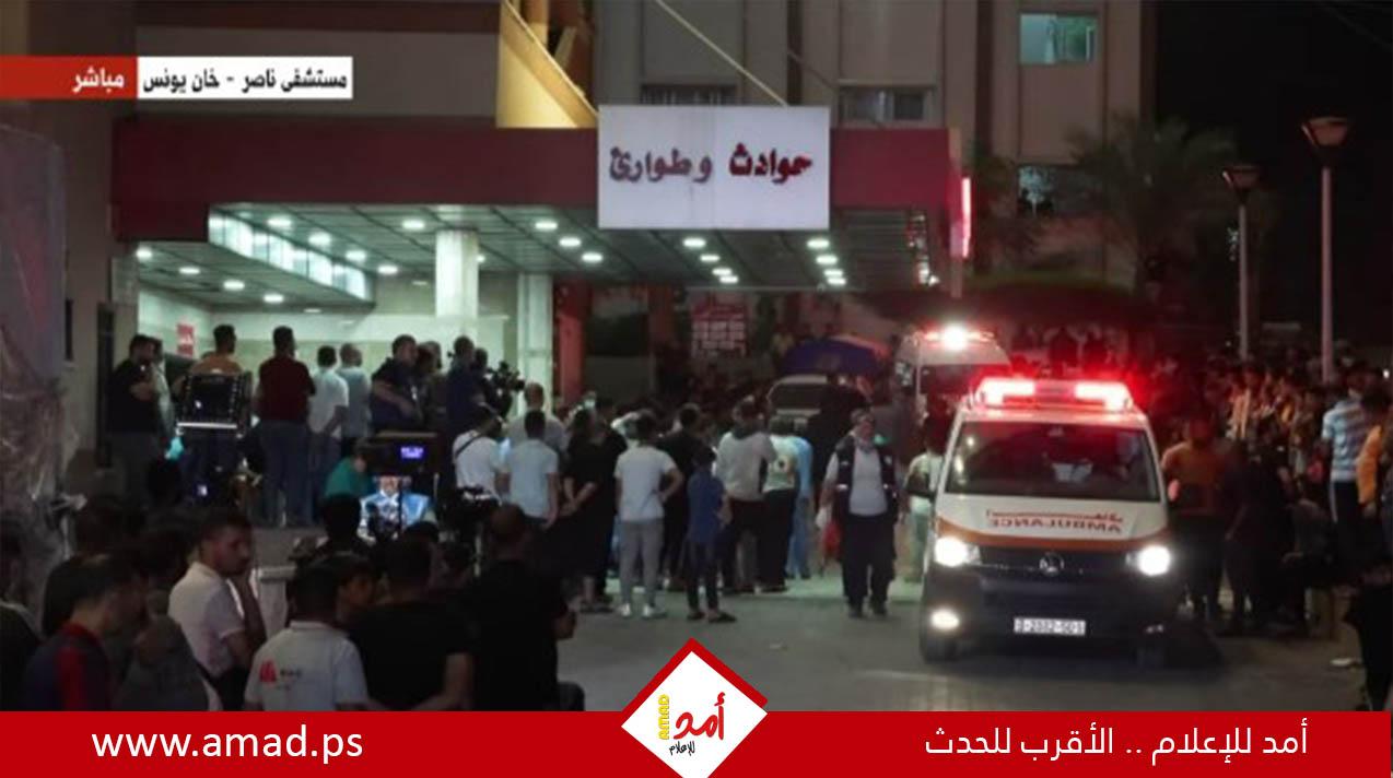 بعد الإفراج عنهم..وصول خمسة أسرى محررين إلى مجمع ناصر الطبي بخانيونس 