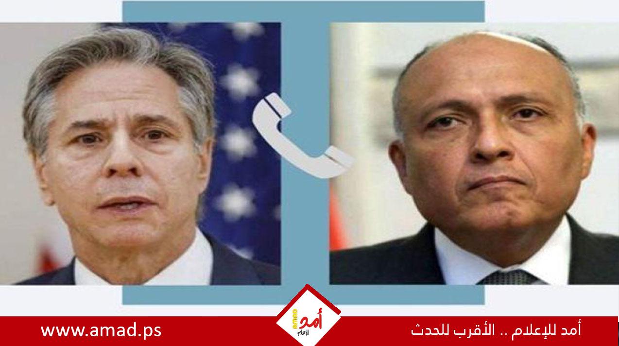 الخارجية المصرية: شكري يطالب بلينكن بضرورة استمرار الضغط على إسرائيل بشأن غزة