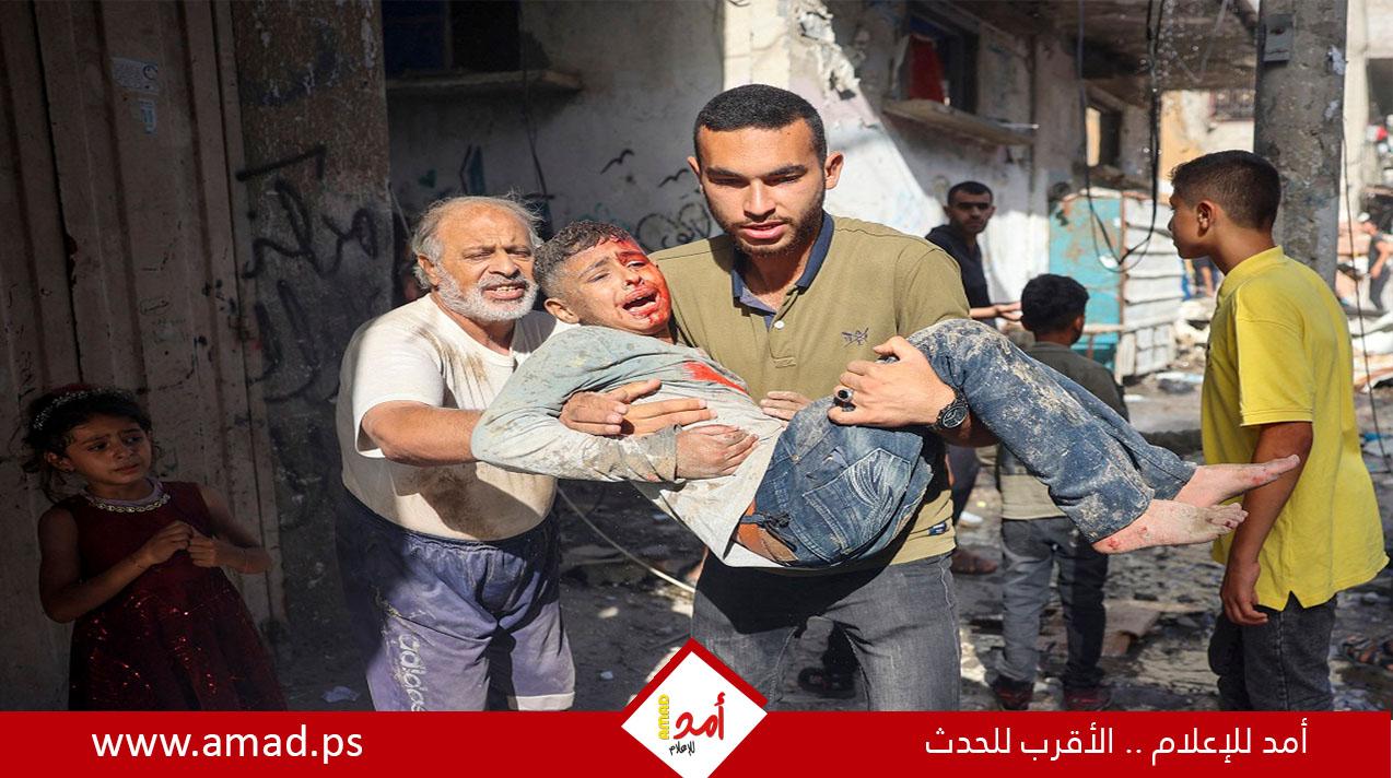 غزة: وفاة 11 نازحين وإصابةآخرين وفقدان آخرين جراء انهيار بناية تضررت جراء الحرب