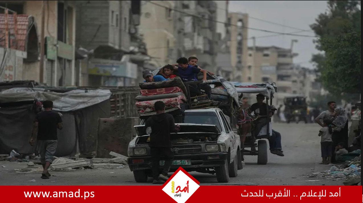 جيش الاحتلال يحرق مخيماً للنازحين في الشجاعية شرقي غزة ويشرد 800 مواطن