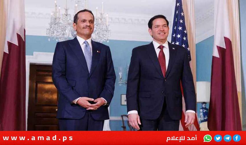 روبيو لرئيس وزراء قطر: ملتزمون بأمن الدوحة وحرية الملاحة في مضيق هرمز