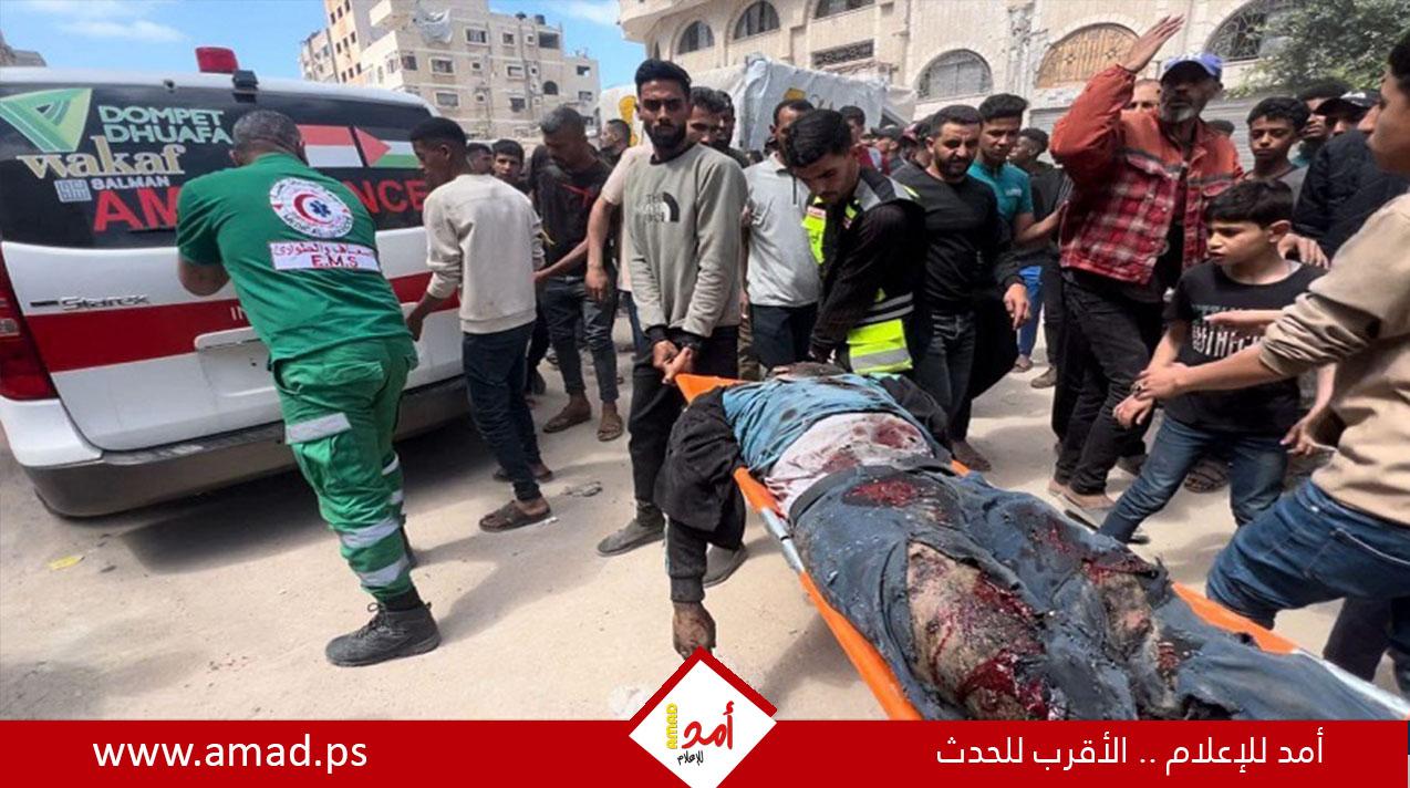  محدث -قطاع غزة: 4 شهداء بقصف لجيش الاحتلال خيم نازحين ومفرق طريق