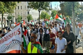 النمسا: مسيرة حاشدة في "فيينا" دعما للشعب الفلسطيني