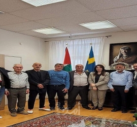 الهيئة الإدارية لاتحاد عمال فلسطين فرع السويد تلتقي السفيرة محيسن