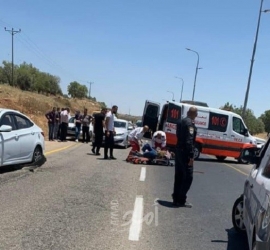 مصرع مواطن بحادث سير ذاتي في نابلس