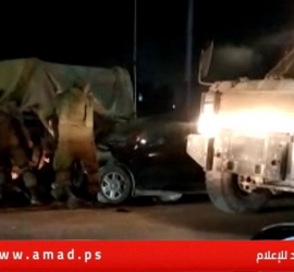 إعلام: إصابة (3) من جنود الاحتلال قرب بلدة بيت أمر بالخليل- فيديو