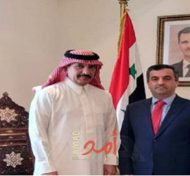 السفير السعودي يزور السفارة السورية في مسقط