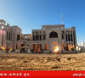 قوات العدو الفاشي تدمر "قصر العدل" غرب غزة- فيديو