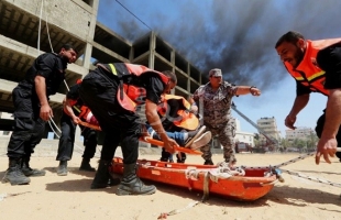 الدفاع المدني يجري مناورة للإخلاء في حالات الطوارئ غرب غزة