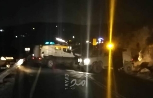 قوات الاحتلال تغلق الطريق الواصل بين نابلس وقلقيلة ومستوطنون يهاجمون المواطنين
