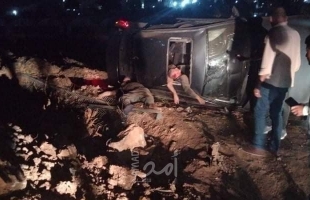 وفاة شاب وإصابة خمسة آخرين في حادث سير شرق نابلس
