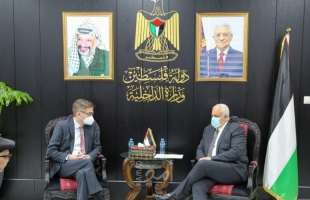 وزير الداخلية يطلع ممثل ألمانيا لدى فلسطين على آخر التطورات
