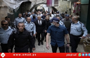 وزير الخارجية الإسرائيلي لابيد يقتحم منطقة باب العامود بالقدس - فيديو وصور