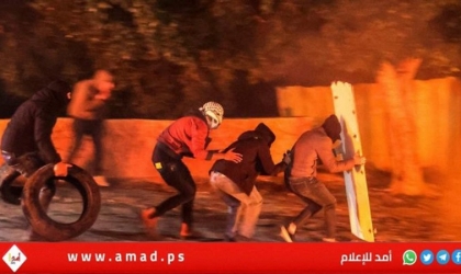 قلقيلية: إصابتان بالرصاص المعدني خلال مواجهات مع قوات الاحتلال