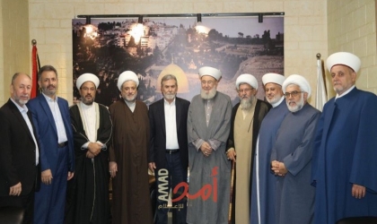 النخالة يستقبل وفداً من تجمع العلماء المسلمين في لبنان
