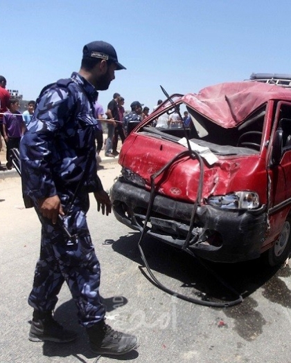 مرور غزة: (4) إصابات في 7 حوادث سير